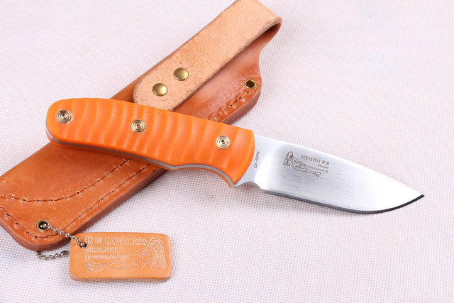 2015 Small Straight Knife Leather sheath 440C Steel Blade Camping knife Tactical Knife Fix Blade Knives