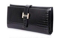 New 2015 fashion portefeuille women female leather string crocodile long famous brand designer wallets purse carteira