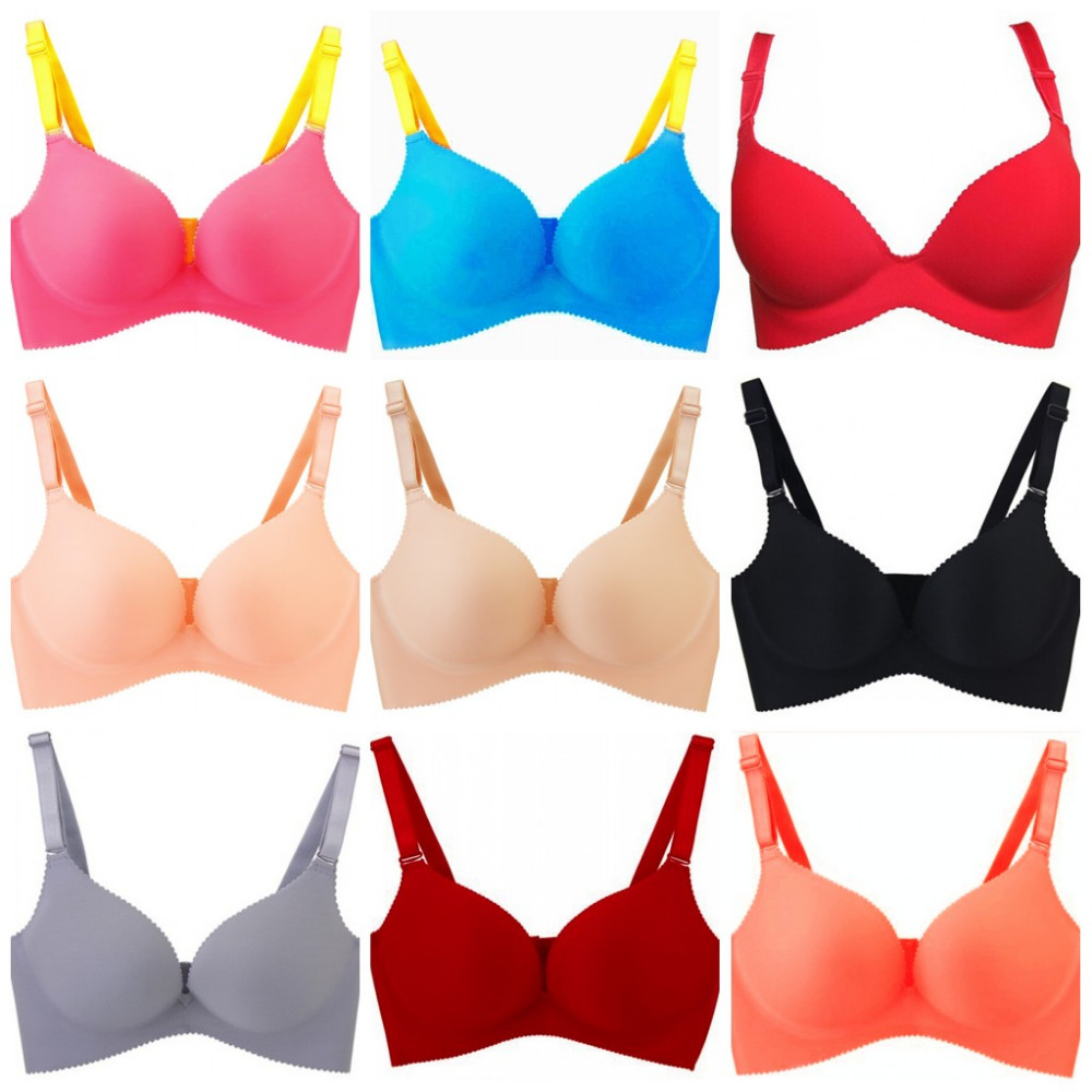 Wholesale! 2015 Hot Intimates New Sexy Seamless Bra Gather Adjustable Women Underwear Push Up One piece Bra Support H032