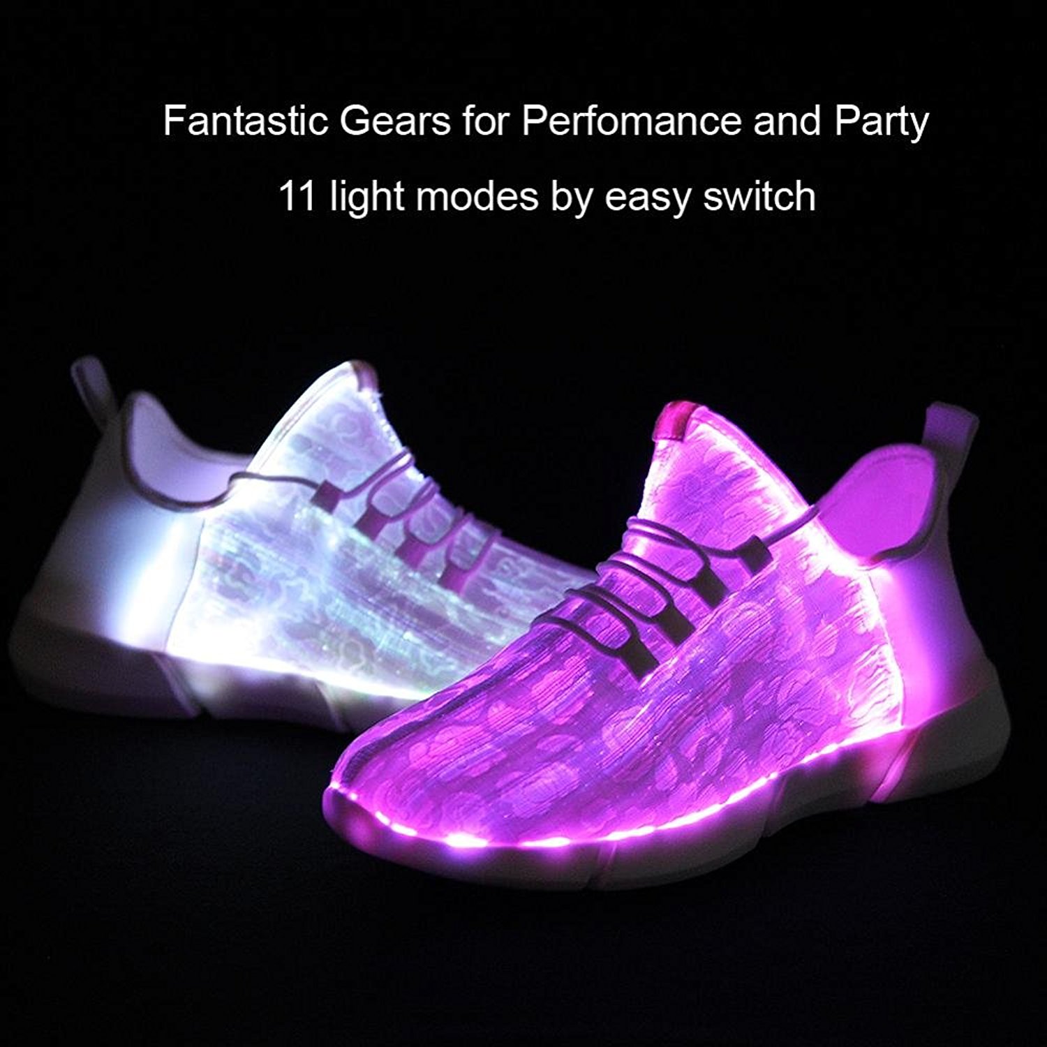 shoes that light up with flash