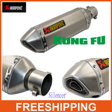 Modified akrapovic Exhaust CBR CB400 CB600 CBR600 CBR1000 Motorcycle Exhaust Pipe Muffler CBR250 CBR125 YZF600 escape moto