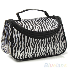 Portable Zebra Travel Wash Storage Toiletry Pouch Cosmetic Case Makeup Bag 4BHI