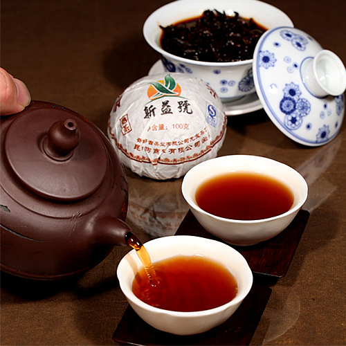 Health Xin Yi Hao Menghai Tuo Cha Puer Black Tea 100g Ripe 5WH8