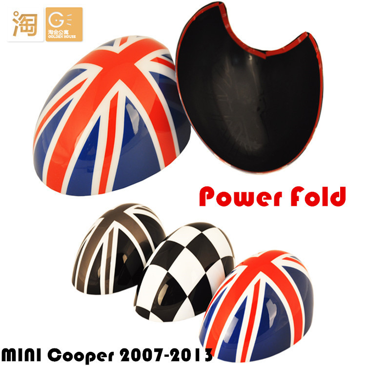 Power Fold MINI Cooper side rear view mirror Cover for R55 R56 R57 R58 R59 R60