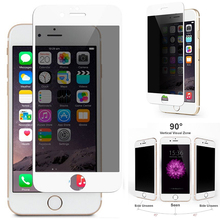 Anti-spy Privacy Screen Protector for iPhone 6 Full Cover Privacy Anti-spy Tempered Glass Screen Protector Protective Film Guard