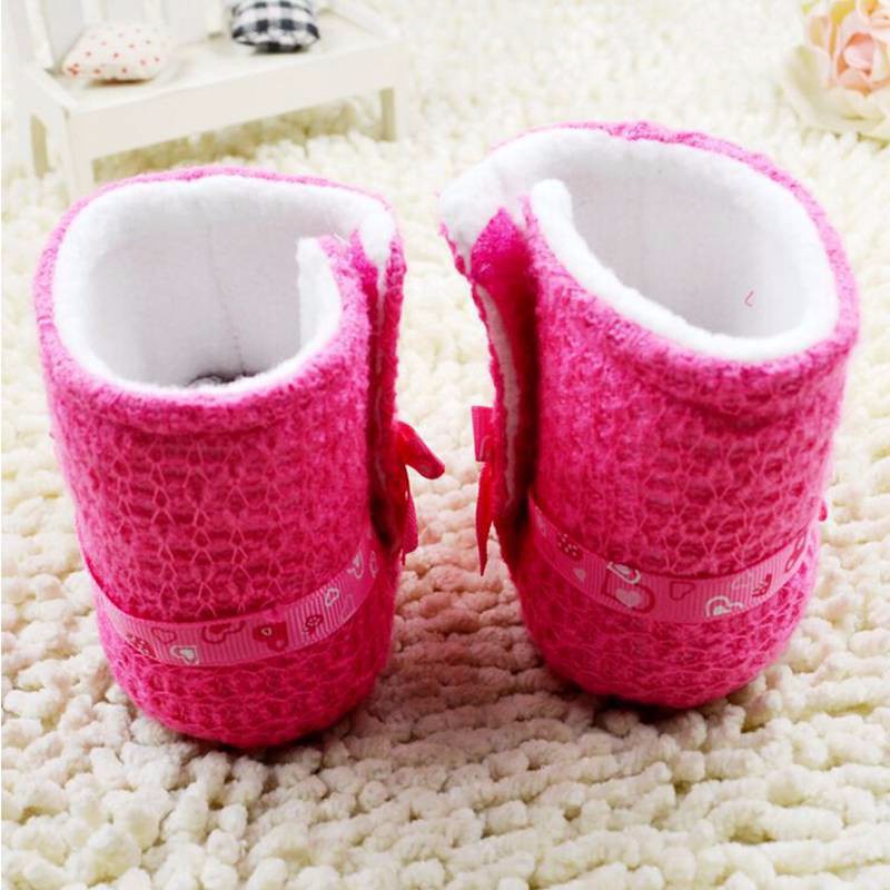 New Fashion Baby Boot Warm Baby Shoes Prewalker Soft Soled Anti-slip Shoes Infant Toddler Super Warm Unisex Baby Booties