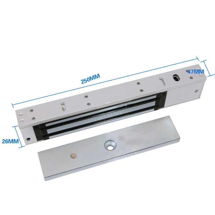 280kg/600LB Holding Force DC 12V Electromagnetic Lock , Magnetic Lock with Signal Feedback  for Door Access Control System