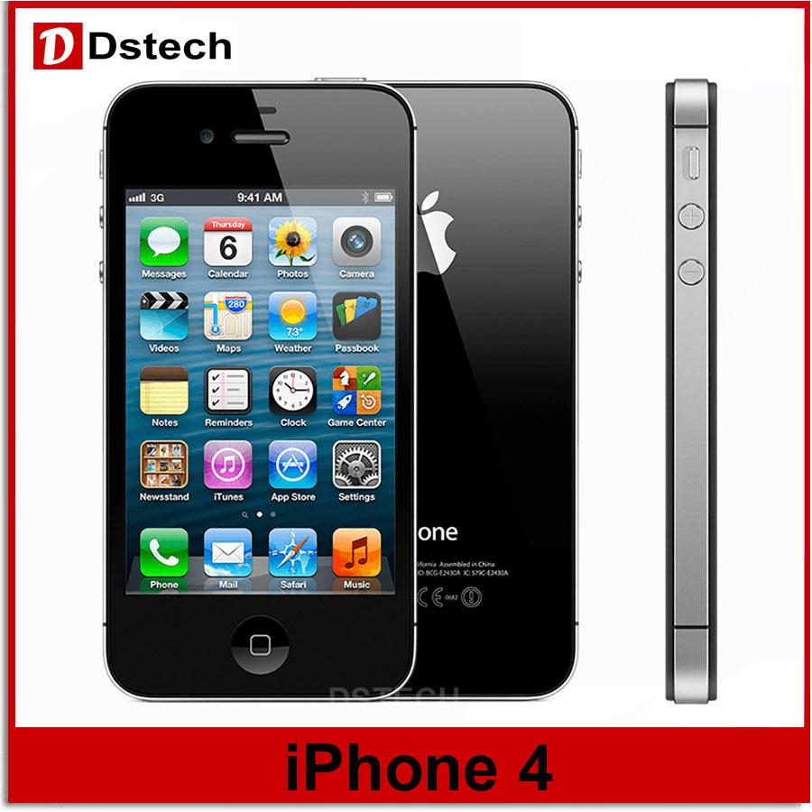 iphone 4 100 Factory Unlocked Apple iPhone 4 Original Cell phone 3 5 Screen 8GB16GB32GB GPS