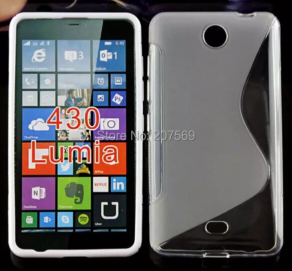 Lumia 430 TPU case,New S Line Soft TPU Gel Skin Cover Case For Microsoft Lumia 430