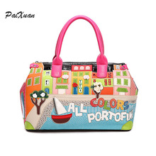 2016 women handbags leather designer bag Italy Braccialini Style bands Boston bags Messenger bag Cross Body sac amain bolsos