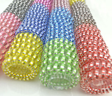Women Girls Hair Bands Rubber Telephone Wire Hair Ties Plastic Rope Hair Accessories Mix Color Wholesale Lots 10Pcs