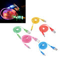 Universal Light Up LED Micro USB Android Phone Charging Cable Data Sync Adapter Charger Cable For
