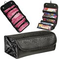 Travel women Cosmetic Bag High capacity Folding Drumtype For Organizers Cosmetic toiletry Storage Cosmetic Bag Jewelry