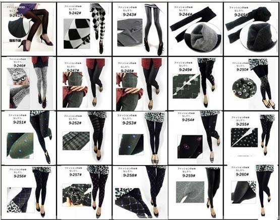 East Knitting FREE SHIP+Wholesale 5pc/lot SED-063 Shiny Metallic High Waist Black Stretch Leather Leggings/Tights/Pants S/M/L