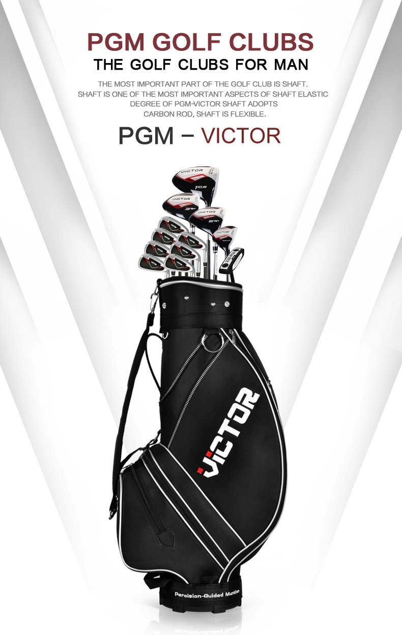 brand PGM. Full complete set of <font><b>golf</b></font> clubs with wheel bag. The Bag with Strap, Wheels, Cap & Handle, Anti-Friction, Waterproof