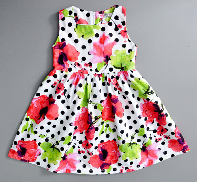 Little girl dress Wholesale 2015 cute Polka Dot Baby girl dress frock new designer children Costumes party robe bebe enfant nina