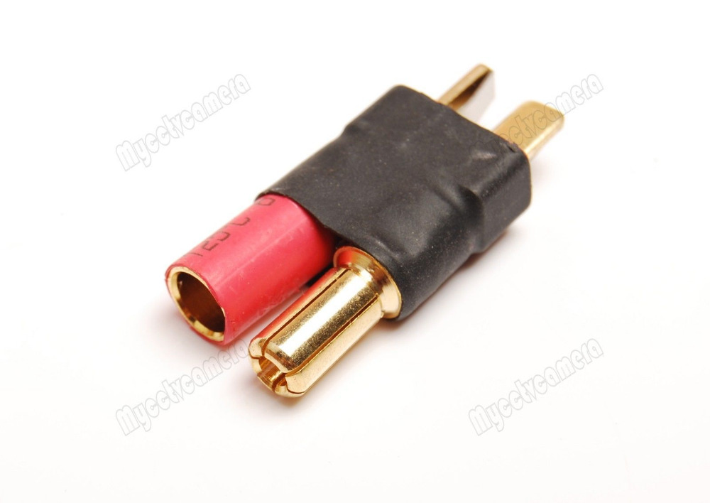 Lot 10 5 5mm Bullet to Male T Plug Adapter Converter Connector fr RC Zippy