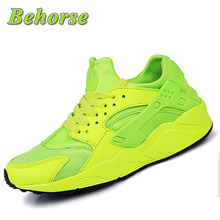 Behorse Men Breathable Casual Shoes Fashion Light Weight Men’s Footwear Lace-up Air Mesh Leisure Shoe For Adults Male