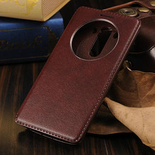 Luxury View Window Case PU Leather Flip Cases For LG G3 D850 D855 Phone Back Cover