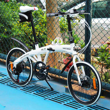 HACHIKO 14 inch aluminum alloy transmission folding bicycle SHIMANO6 transmission