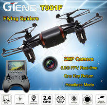 Free shipping!T901F 6-Axis Gyro RC Drone Quadcopter RTF UAV UFO With FPV HD Camera Helicopter