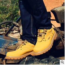 2015 autumn winter Men s Casual shoes waterproof Men boots Martin boots ankle boots low help