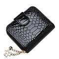 Designer High Quality Small Wallet 2016 New Women Fashion Patent Leather Change Purse Ladies Embossing Cowhide
