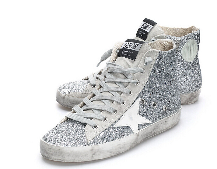 golden goose argento donna