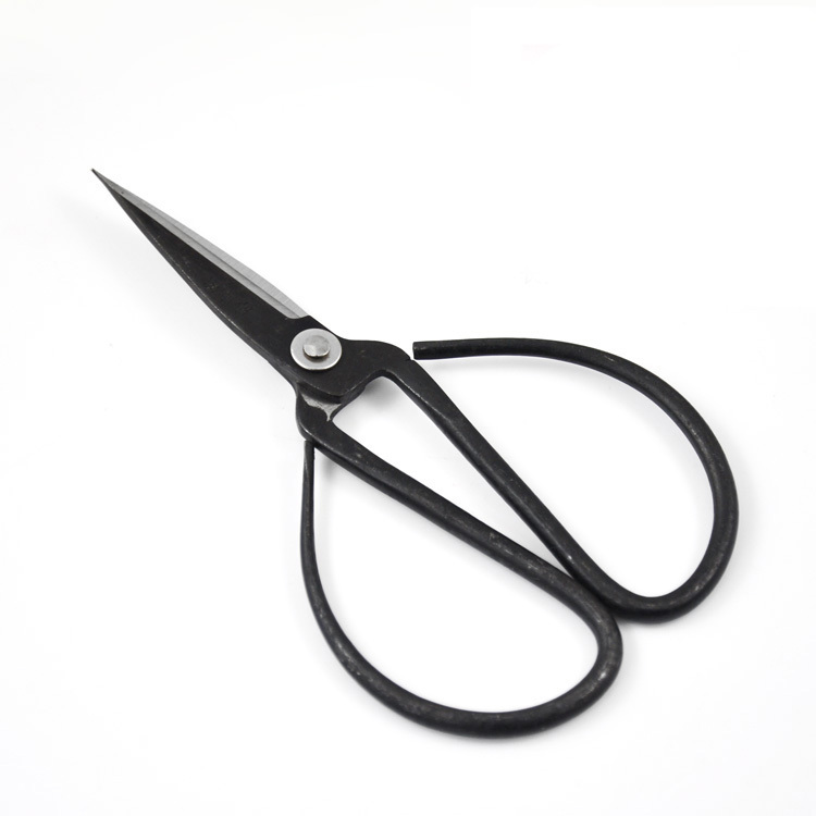 Free shipping wangwuquan 190mm forged steel bonsai scissors Chinese traditional household coated scissor