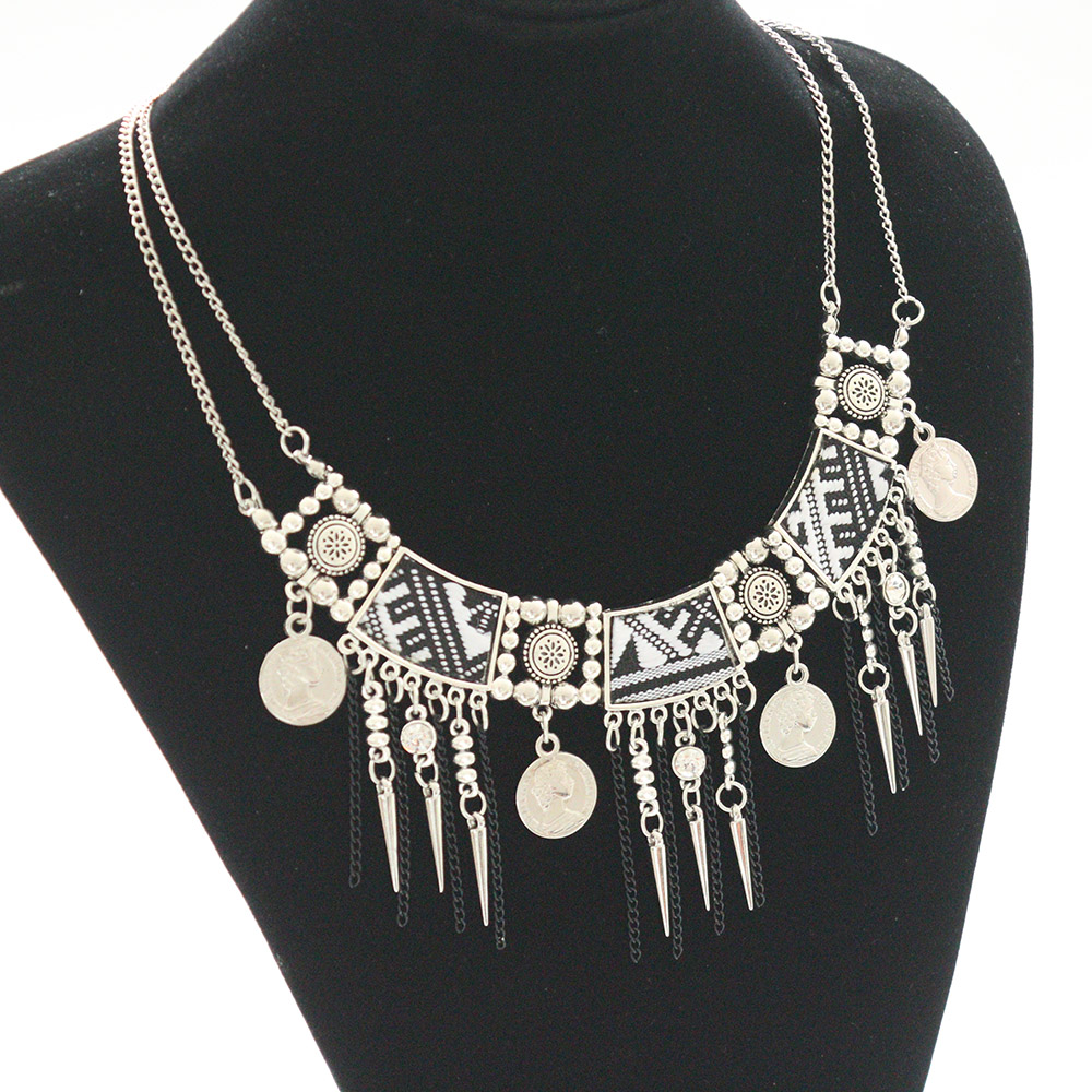 2016 Fashion maxi Statement Necklaces Pendants women Gypsy Vintage Choker Collar Ethnic bohemian necklaces women fine