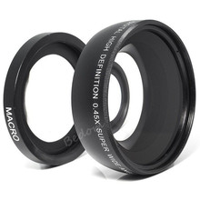 55MM 0.45x Wide Angle Lens + Macro Lens for Sony Alpha A77 A280 A290 A380 A390 A580 A590 for Canon Nikon Pentax Camera Accessory