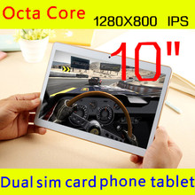 10 inch tablet 1280X800 IPS octa core ram 4GB ROM 32GB 5.0mp 3 G android5.1 Tablet PC card phone call mtk6592 dual sim GPS 10