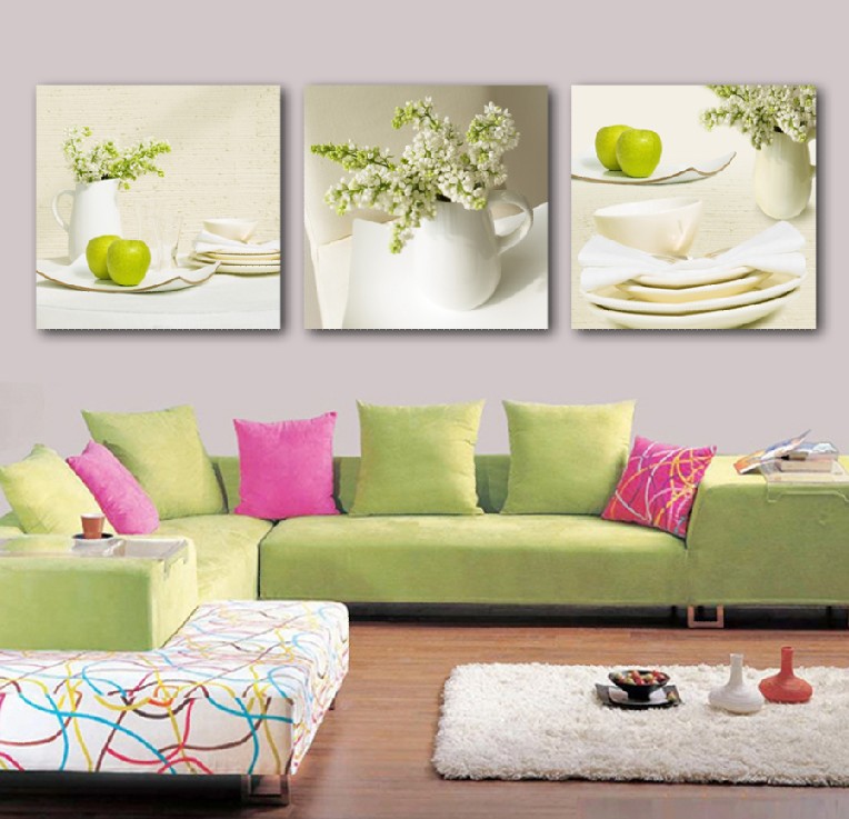 Vernice verde per la cucina acquista a poco prezzo vernice verde ... Pittura moderna pareti