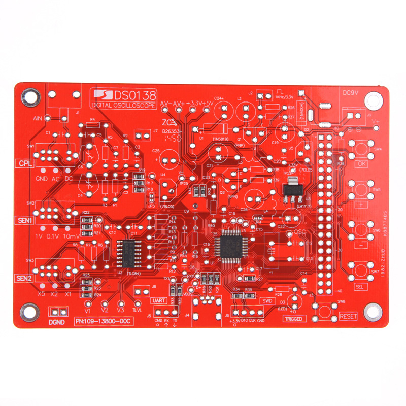 D1U New Color Screen DSO138 Digital Oscilloscope DIY Kit Circuit Operation Tool Free Shipping
