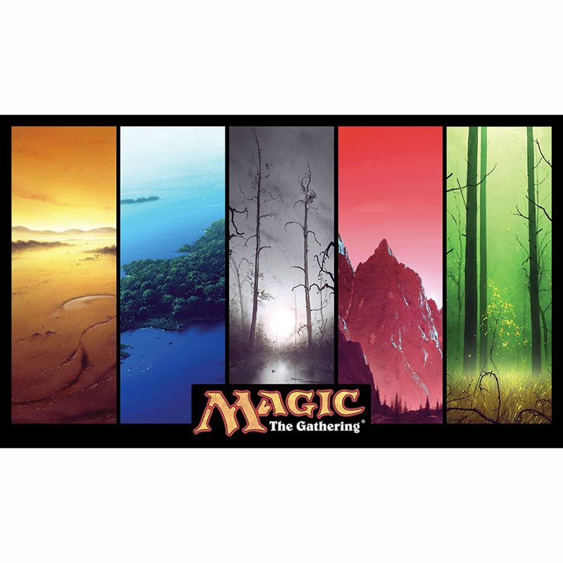 Guru lands/Unhinged lands , Magical the gathering / Board Game Playmat
