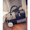 Soft PU Leather Women s Handbag Ladies Shoulder Tote Bag Women Messenger Bag Zipper ball tassels