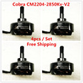 Cobra Motor CM2204 2850 V2 Superlight Brushless Motor for Mini drone Fpv racing Kv 2850 4pcs