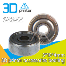 wholesale 10pcs / lot 3D printer accessories 623ZZ bearing pulley bearing guide wheel extruder dedicated Free shipping