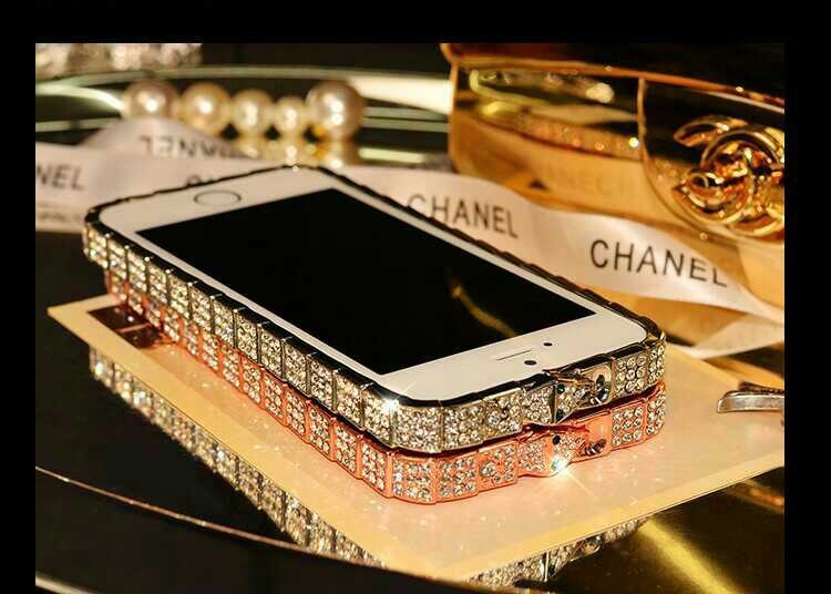 Metal fat diamond phone shell and mobile phone acc...