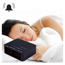 MX – 017 Wireless Mini Clock Alarm Speaker Bluetooth V2.1 Speaker with LED Time Display FM Radio TF Reader Hands Free Amplifier