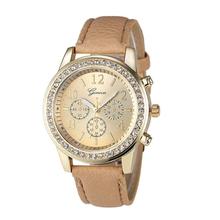 Yoner Watch Fashion luxury watches Women Faux Chronograph Quartz Classic Round Ladies Women Crystals Wristwatch Feminino Montre