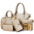 Women Bags bolsa feminina New Six Pieces Set designer High capacity Top Handle Bag Tote Messenger