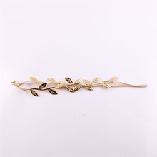 1 set 2016 Fashion Cute Mommy and Me Gold Silver Baby Girl Leaf Headbands hairband Hair