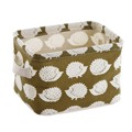 Fresh printing cotton belt handle the desktop debris storage baskets small cabinets clothing fabric storage basket
