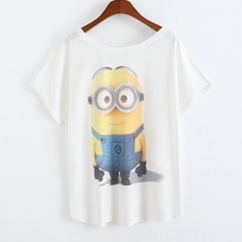 New arrival anime Minions costumes Spring summer t-shirt women crop topTops Summer Clothing Tees