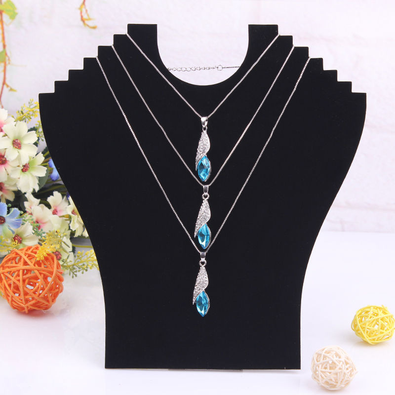 Free Shipping High Quality Hot Necklace Bust Jewelry Pendant Chain Display Holder Stand Neck Easel Showcase