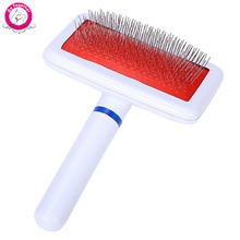 Pet Shedding Grooming Products Dog Hair Brush Comb Plastic Handle Brush Airbag Stainless Steel Pin Comb