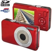 DC-650 Red 15.0 Mega Pixels 5X Optical Zoom Digital Camera with 2.7 inch TFT LCD Screen Support SD Card