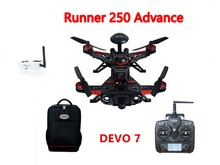 F16183 Walkera Runner 250 Advance GPS System Racer RC Drone Quadcopter RTF with DEVO 7 Transmitter OSD Camera GPS Goggle 2