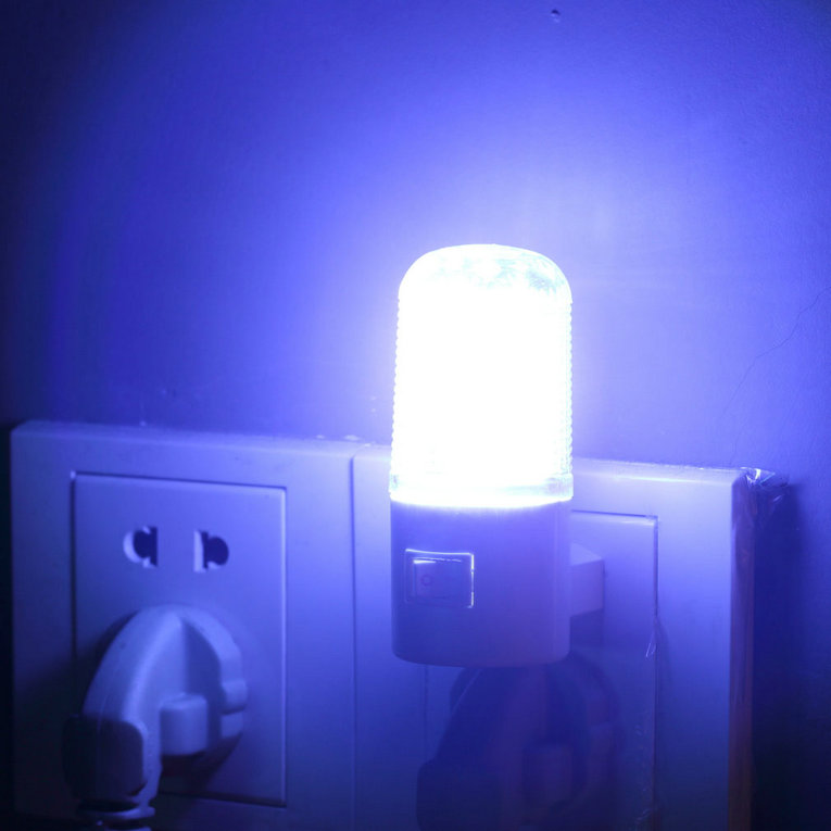 1pcs 1W 6 LED AC Plug Wall Mounting Bedroom Night Light Lamp Energy Saving wholesale Dropshipping